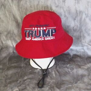 Trump Embroidered 45th President Keep America Great Bucket Hat